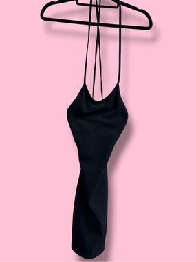 Women’s Black Backless Slip Dress - Carabella 90’s Vintage #2